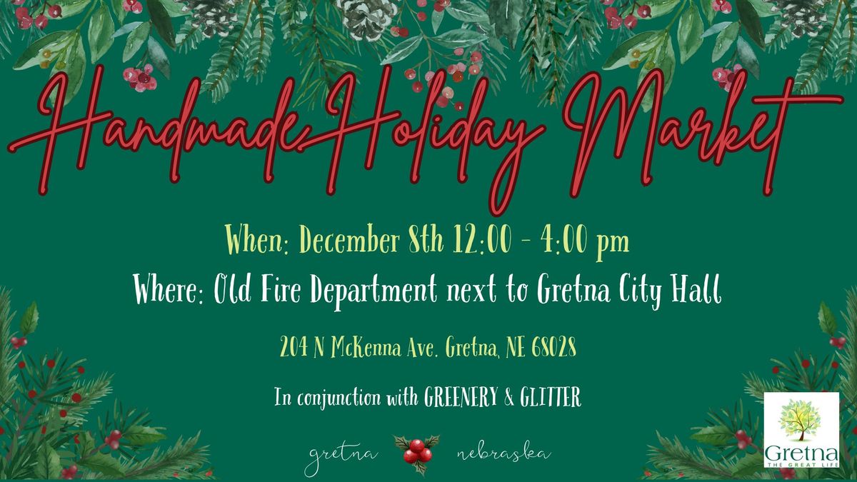 Handmade Holiday Market in Downtown Gretna 