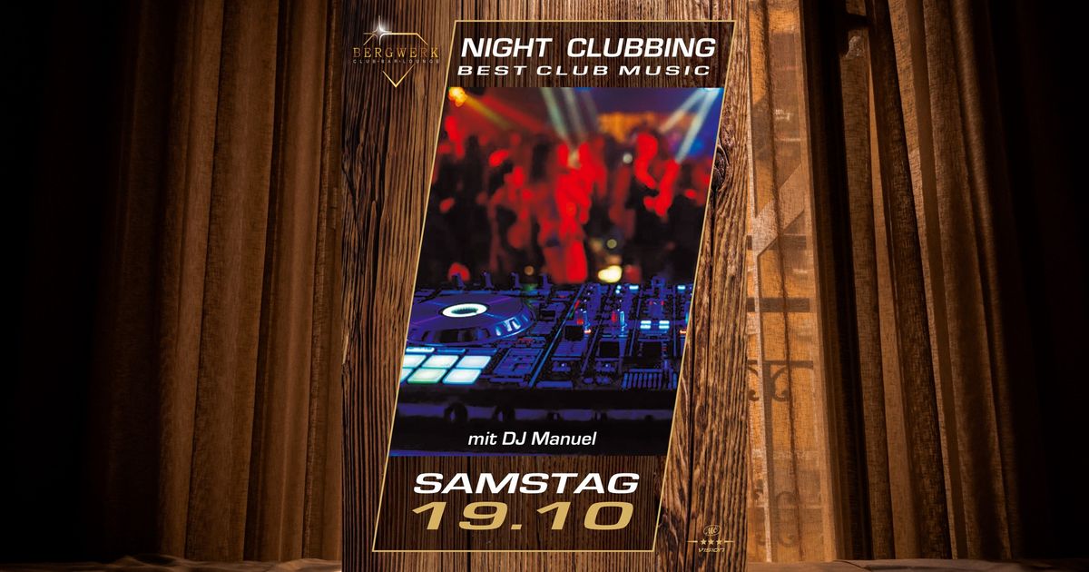 Night Clubbing Best Club Music mit DJ Manuel im Club Bergwerk Potsdam