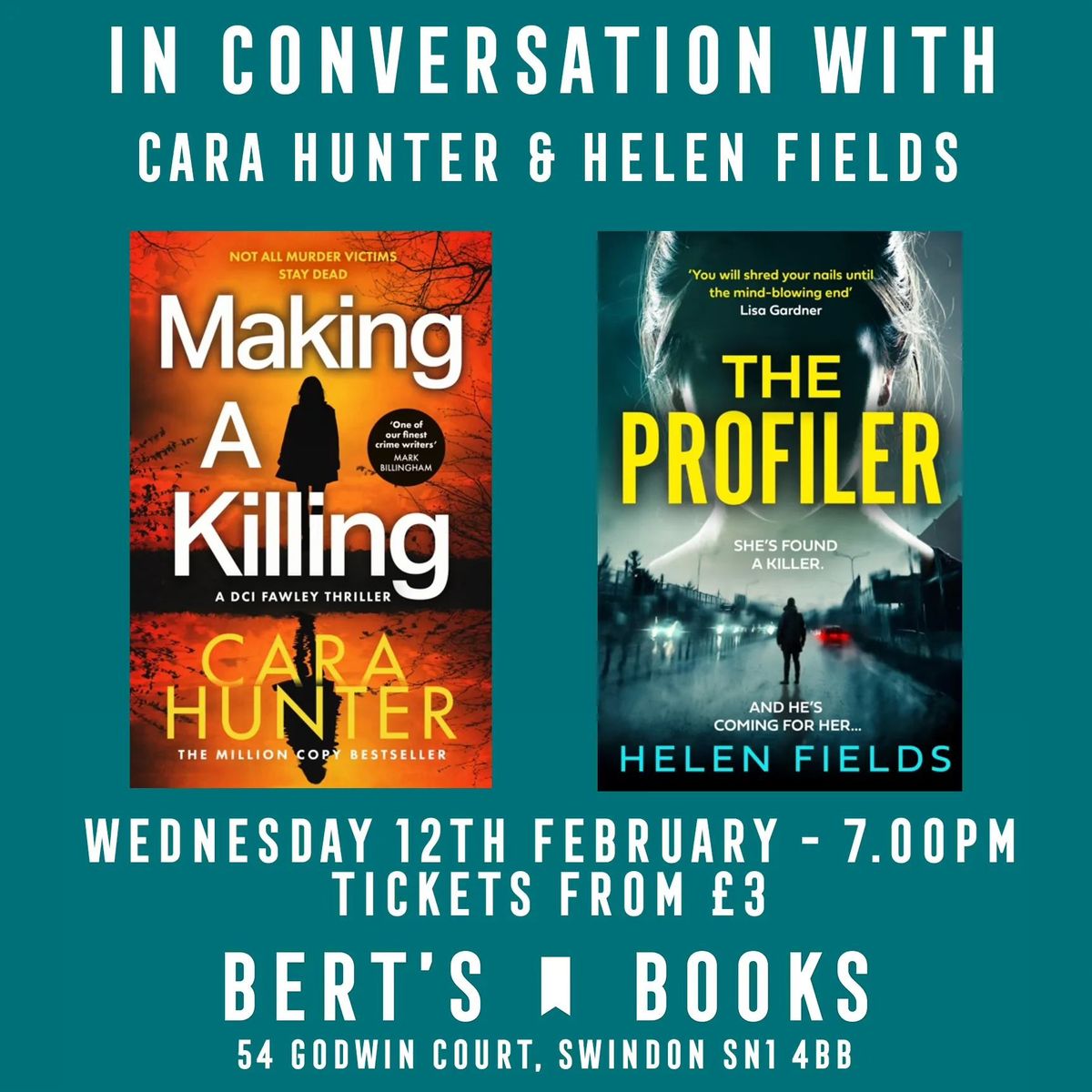 Meet the Authors: Cara Hunter & Helen Fields