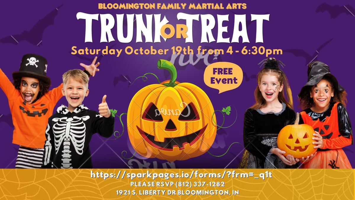 Trunk or Treat at Bloomington Family Martial Arts