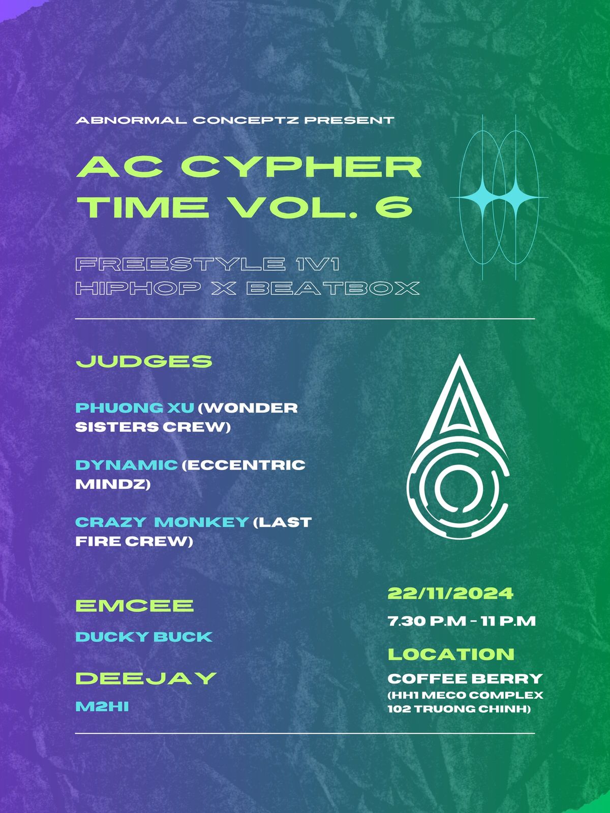 AC CYPHER TIME VOL. 6 - FREESTYLE 1VS1 - HIPHOP X BEATBOX EDITION