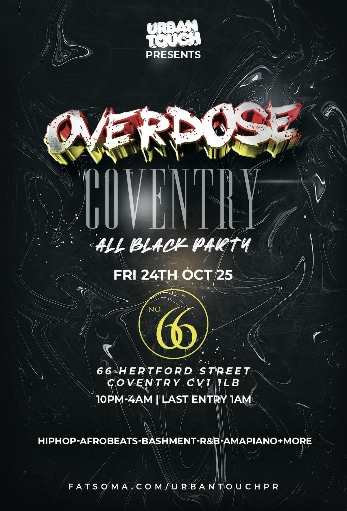 OVERDOSE COVENTRY ALL BLACK PARTY