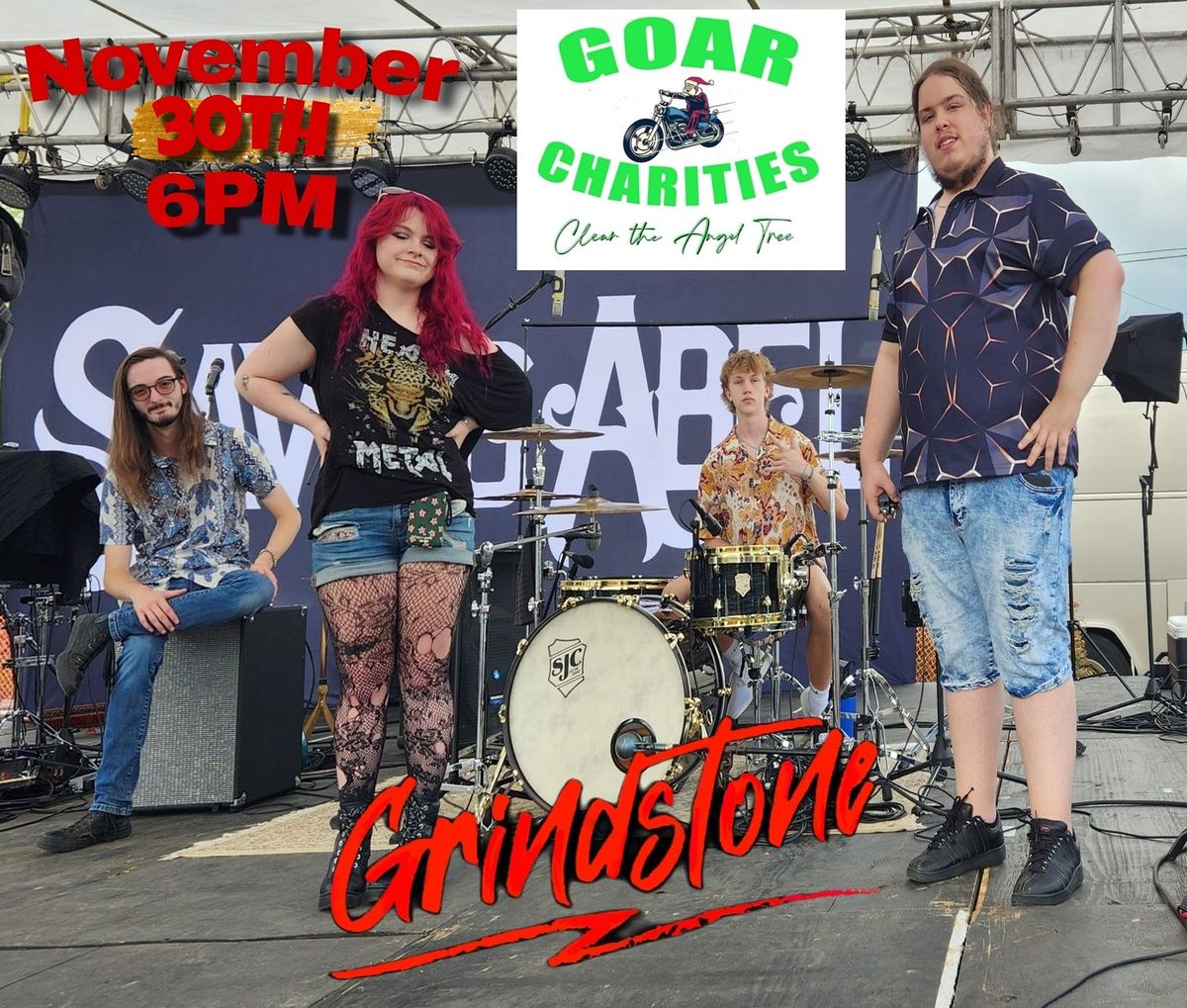 Grindstone at GOAR Charities 7th Annual Clear The Angel Tree Event