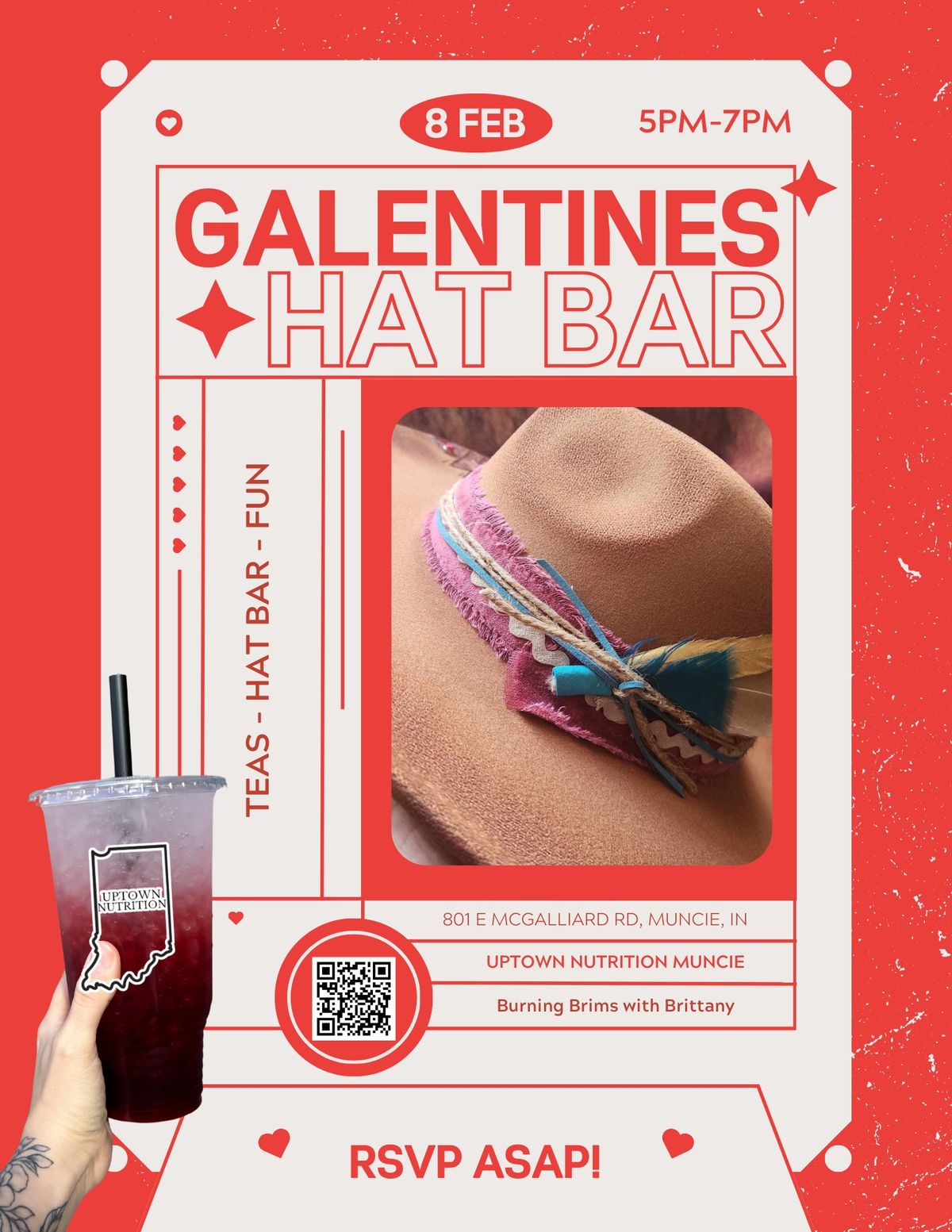 Galentine\u2019s Hat Bar @ Uptown\ud83e\udd20\ud83d\udc95