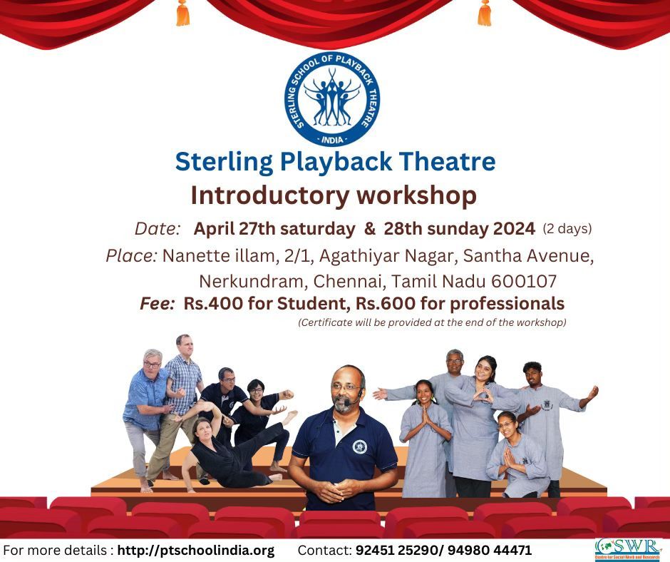 Sterling Playback Theatre - Introductory workshop (2 days)
