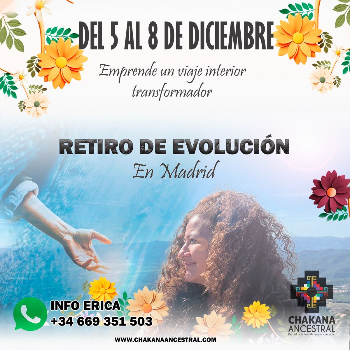 En Madrid; Retiro para el despertar de la consciencia; 5-8 Diciembre\/24 Con herramientas Ancestrales