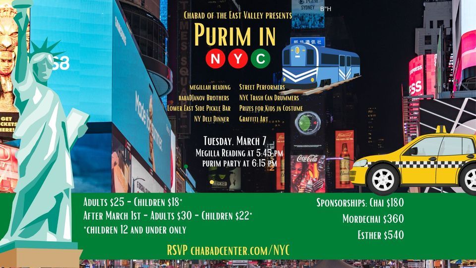 Purim in NYC, Chabad of the East Valley, Chandler, 7 March 2023