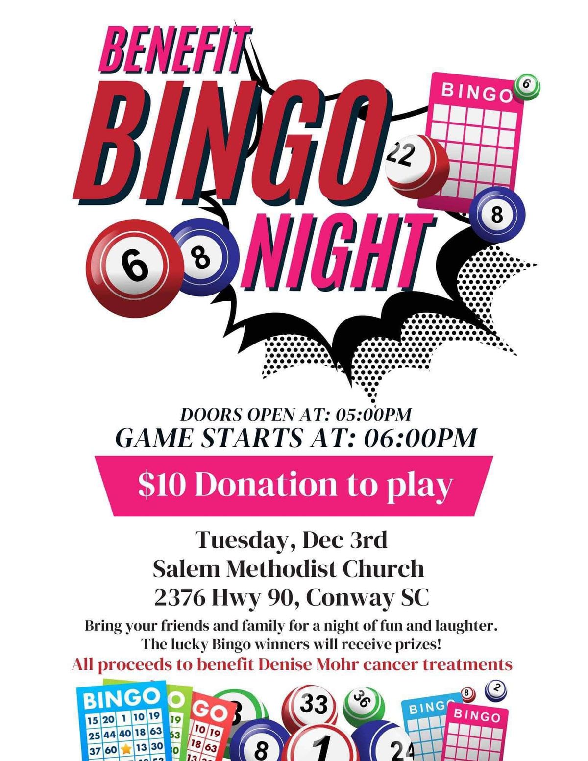 Bingo Night for Denise 