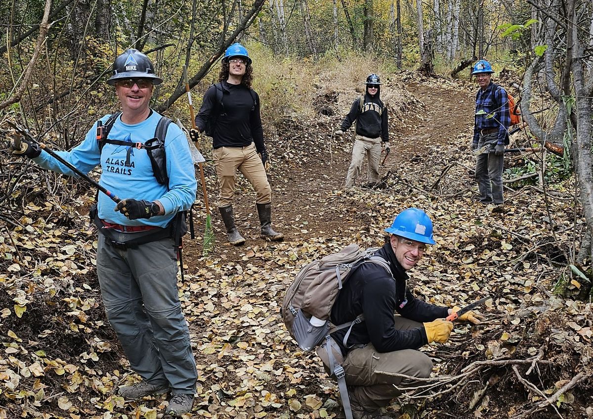 Russian Jack Mountain Bike Trail Construction