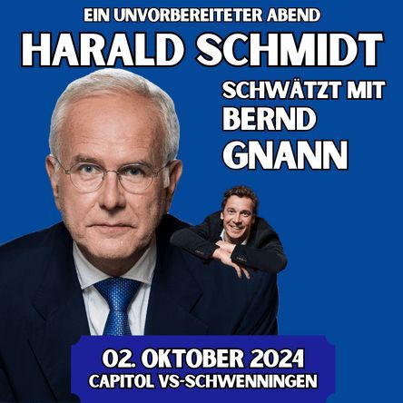 Harald Schmidt schw\u00e4tzt mit Bernd Gnann