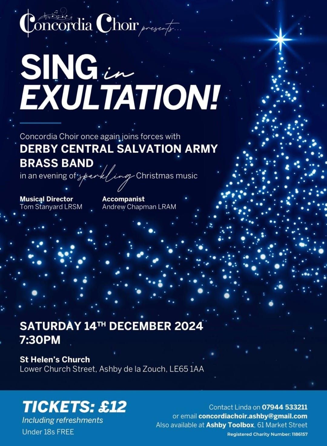 Concordia Christmas concert with Derby Central Salvation army Brass band