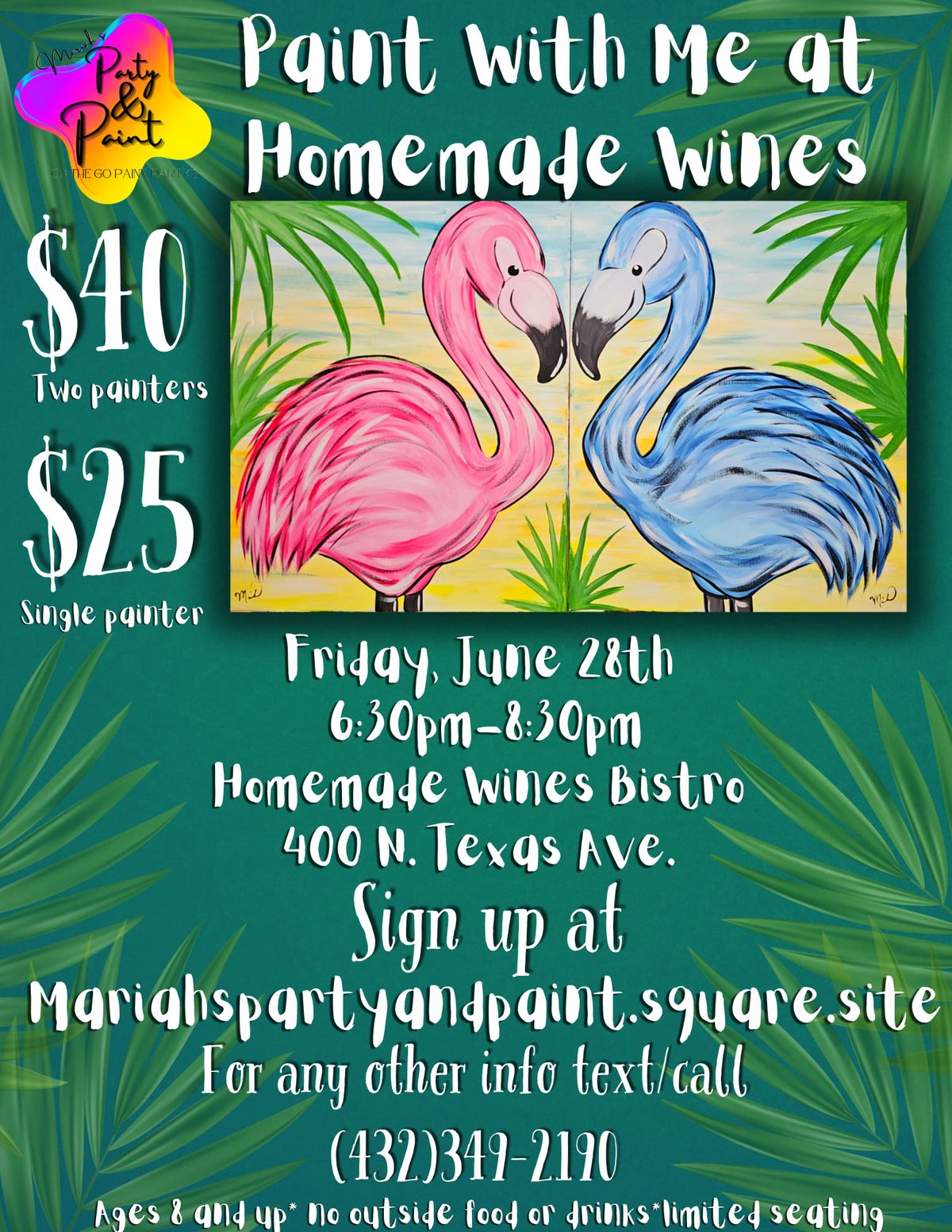 Paint With Me at Homemade Wines 