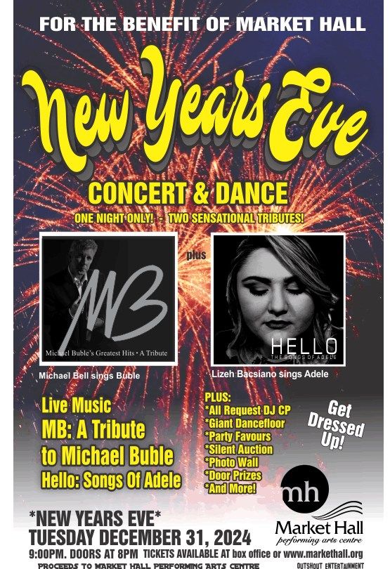 For the Benefit of Market Hall - New Year's Eve Concert & Dance