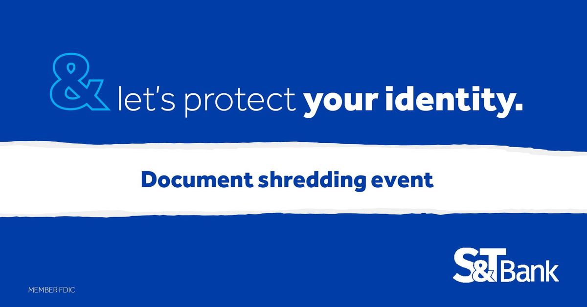 S&T Bank Document Shredding Event