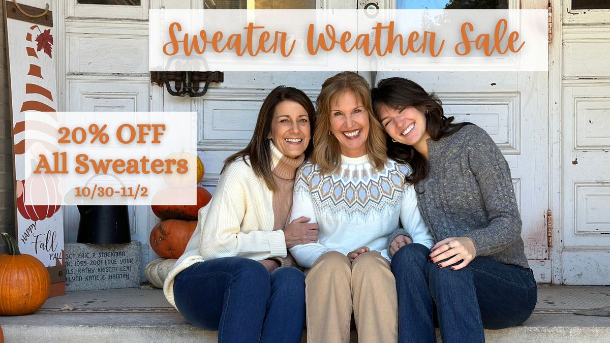 Sweater Weather Sale!