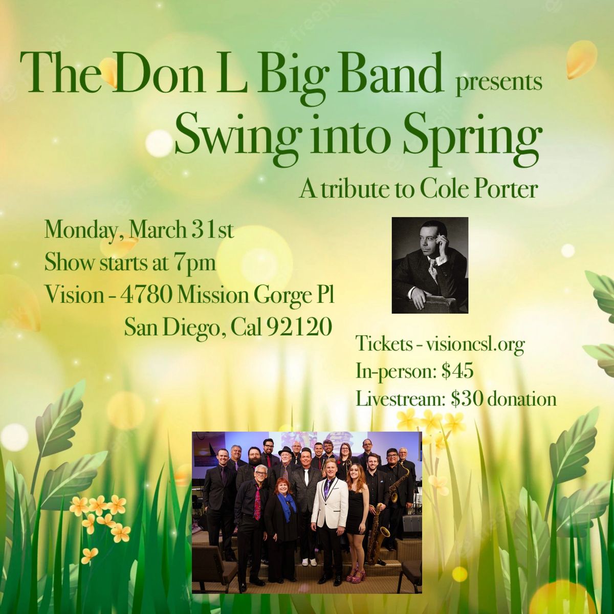 The Don L Big Band Swing Into Spring- A Tribute To Cole Porter