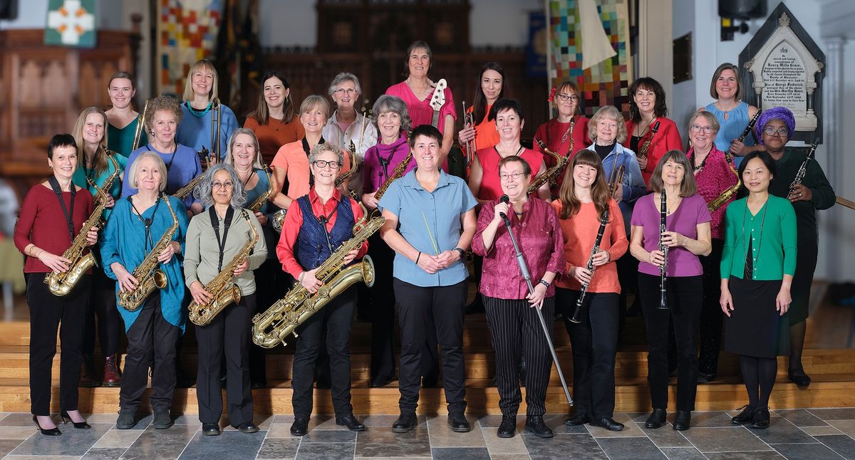 Sisters of Swing performance at South Wales Big Band Society, Newport, Wales 