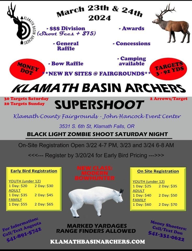 2024 Klamath Basin Archers Supershoot, Klamath County Event Center