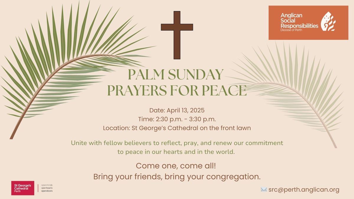 Palm Sunday Prayers for Peace