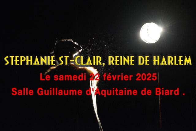 "St\u00e9phanie St-Clair, reine de Harlem" \u00e0 Biard