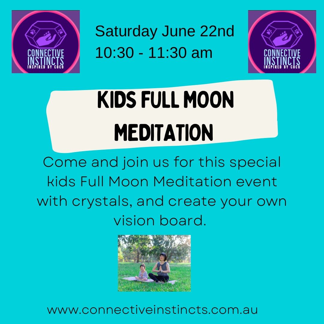 Kids Full Moon Meditation and Vision Board 