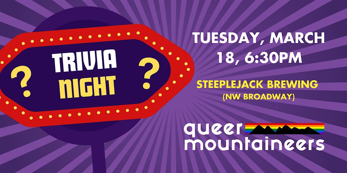 Queer Mountaineers take on Trivia Night at Steeplejack Brewing