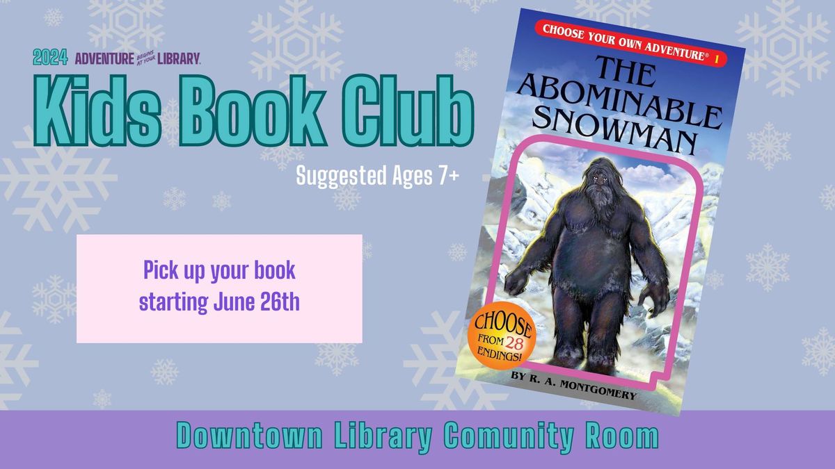 Kids Book Club - The Abominable Snowman