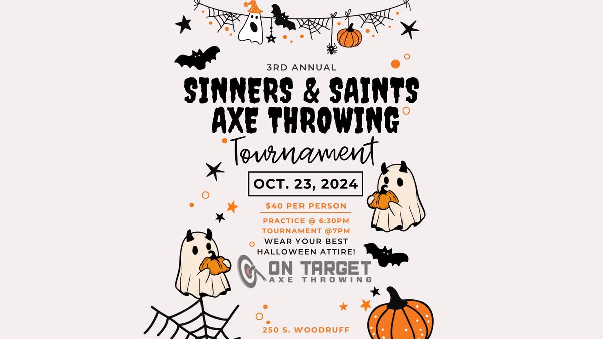 Sinners & Saints Axe Throwing Tournament 