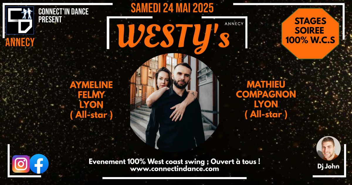 WESTY'S Annecy : stages + soir\u00e9e 100% WCS