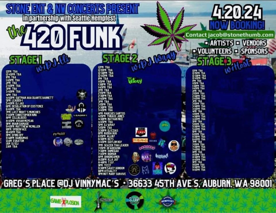 The 420 Funk Featuring Lauren Alexandra Bisplinghoff on Stage 3 at 3pm
