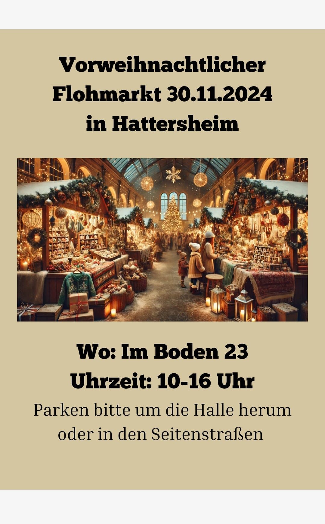 Vorweihnachtlicher Flohmarkt in Hattersheim 