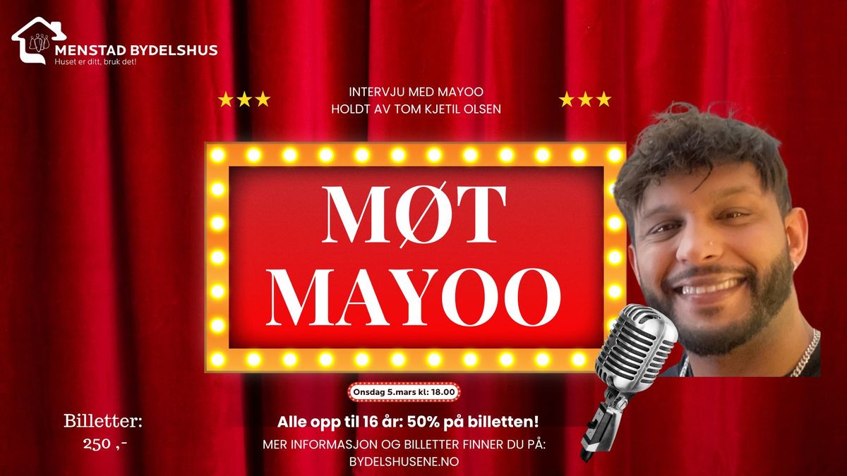 M\u00f8t Mayoo - et intervjuforedrag med Mayoo holdt av Tom Kjetil Olsen