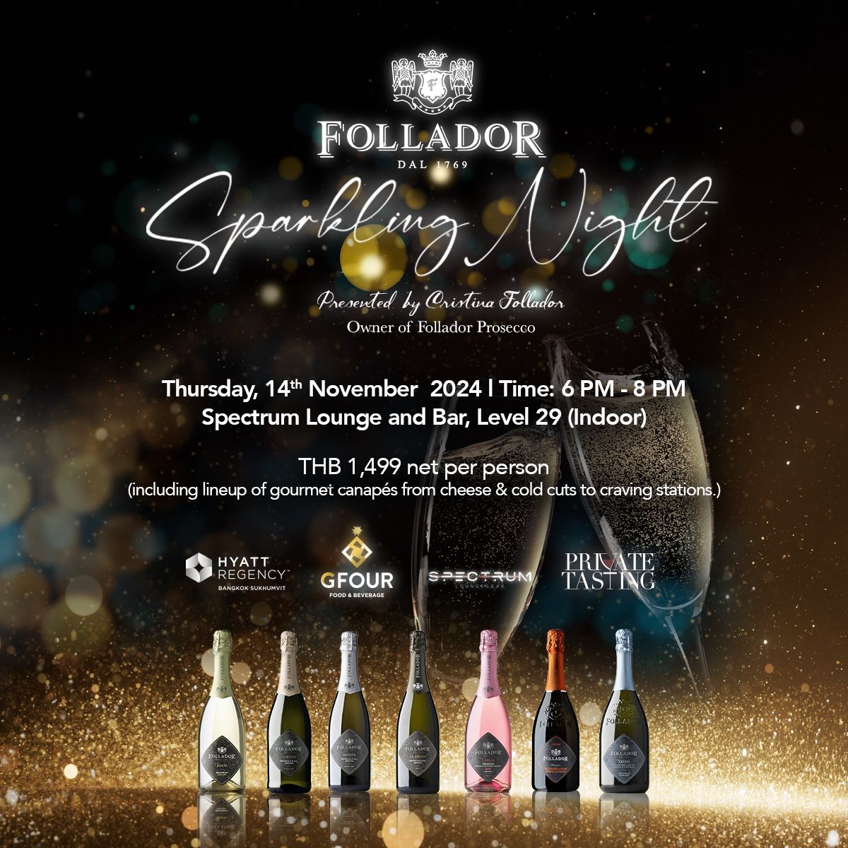 Private Tasting: Sparkling Night in partnership with GFour