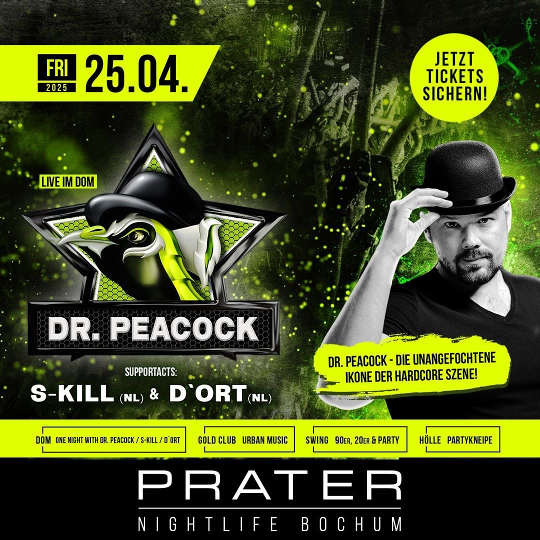 Dr. PEACOCK - Godfather of Frenchcore -live on stage- at PRATER BOCHUM [25\/04\/2025]