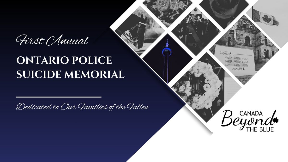 Ontario Police Suicide Memorial 