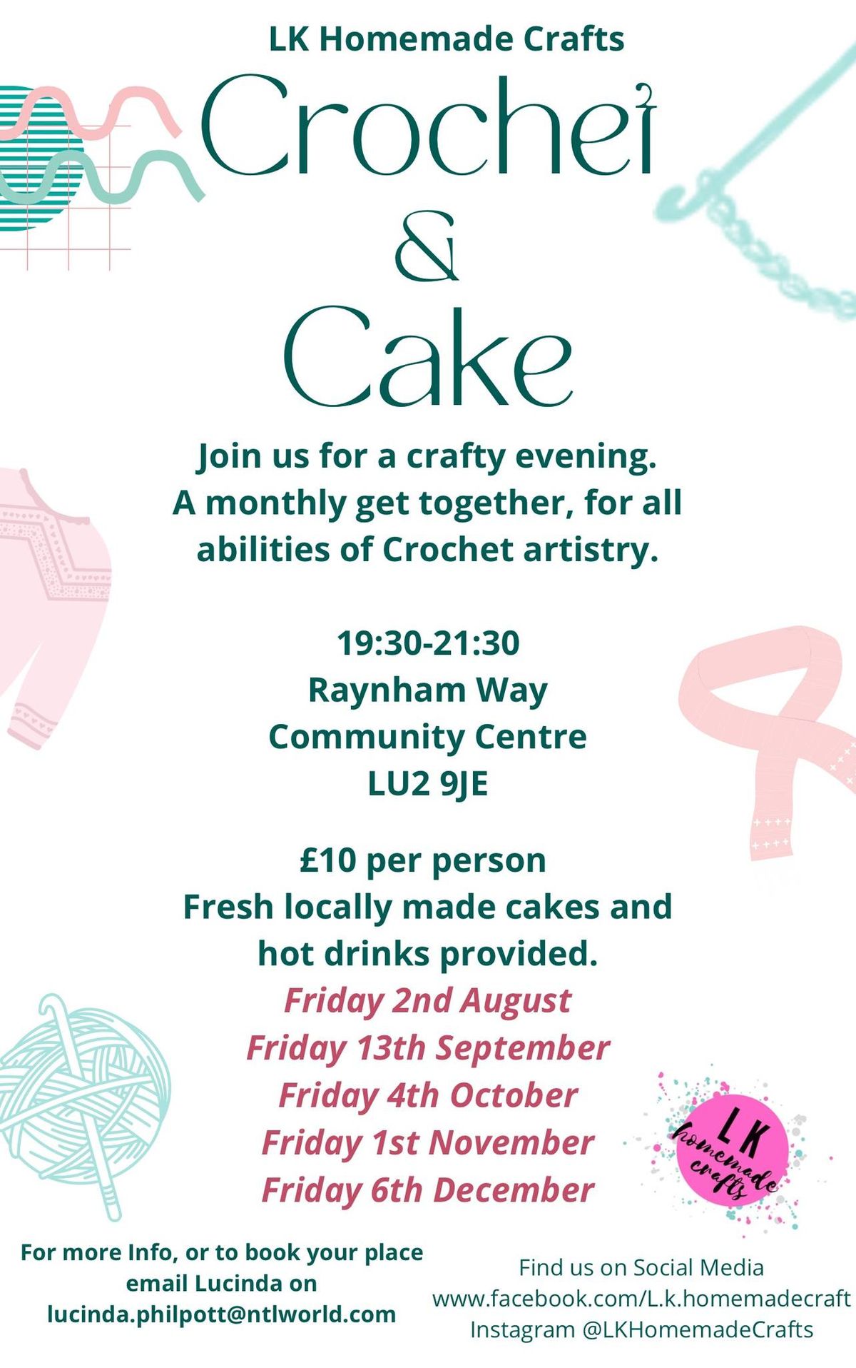 Cake & Crochet - Crochet Club December 