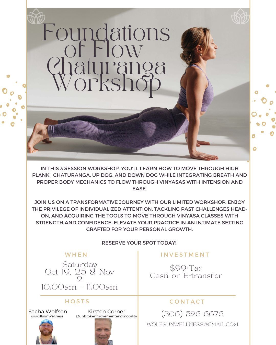 Foundations of Flow Chaturanga Workshop