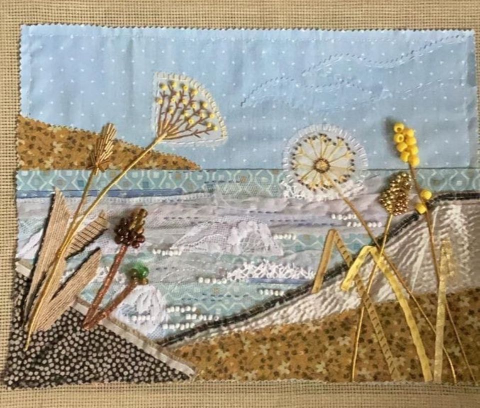 Fabric Collage Landscape