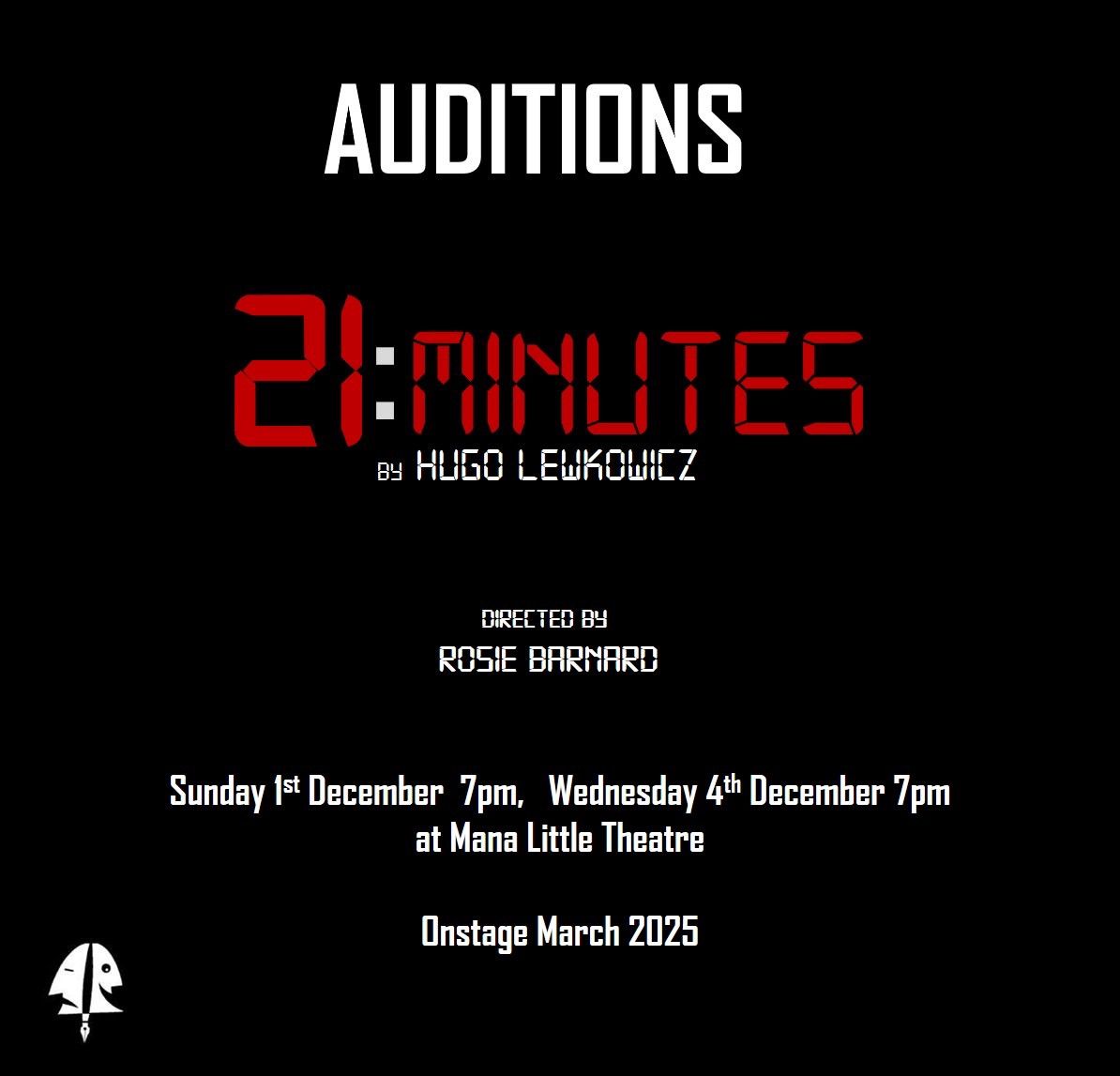 Auditions for the NZ premiere of 21 Minutes