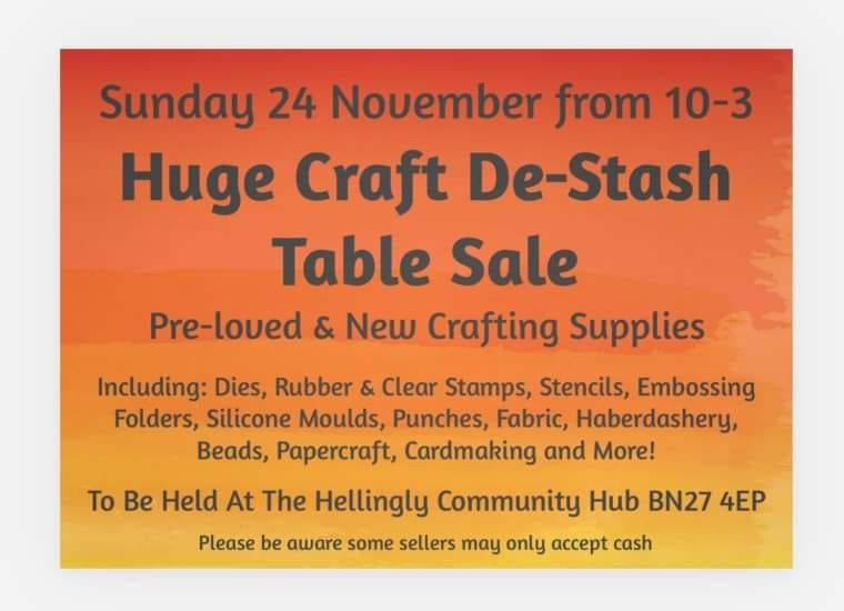 Craft De-Stash Table Sale