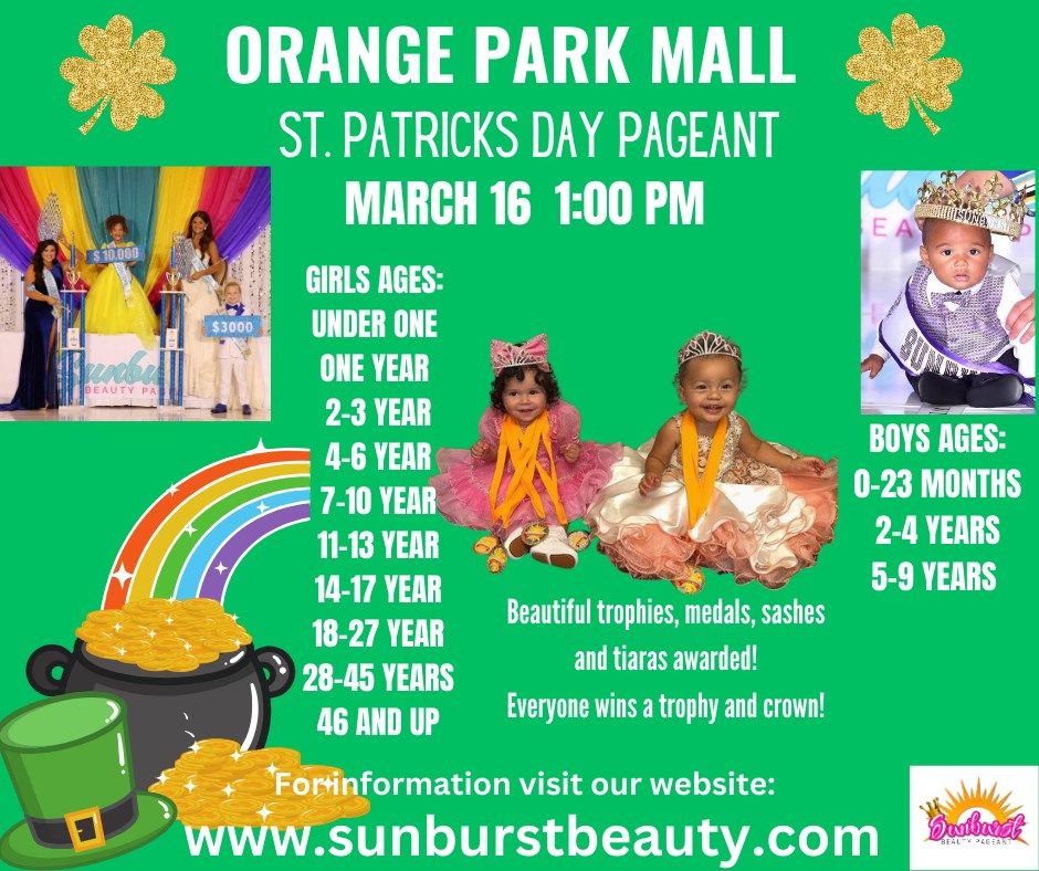 Orange Park, FL St. Patricks Day Pageant in Orange Park Mall