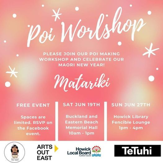 FREE Matariki DIY Poi Workshop