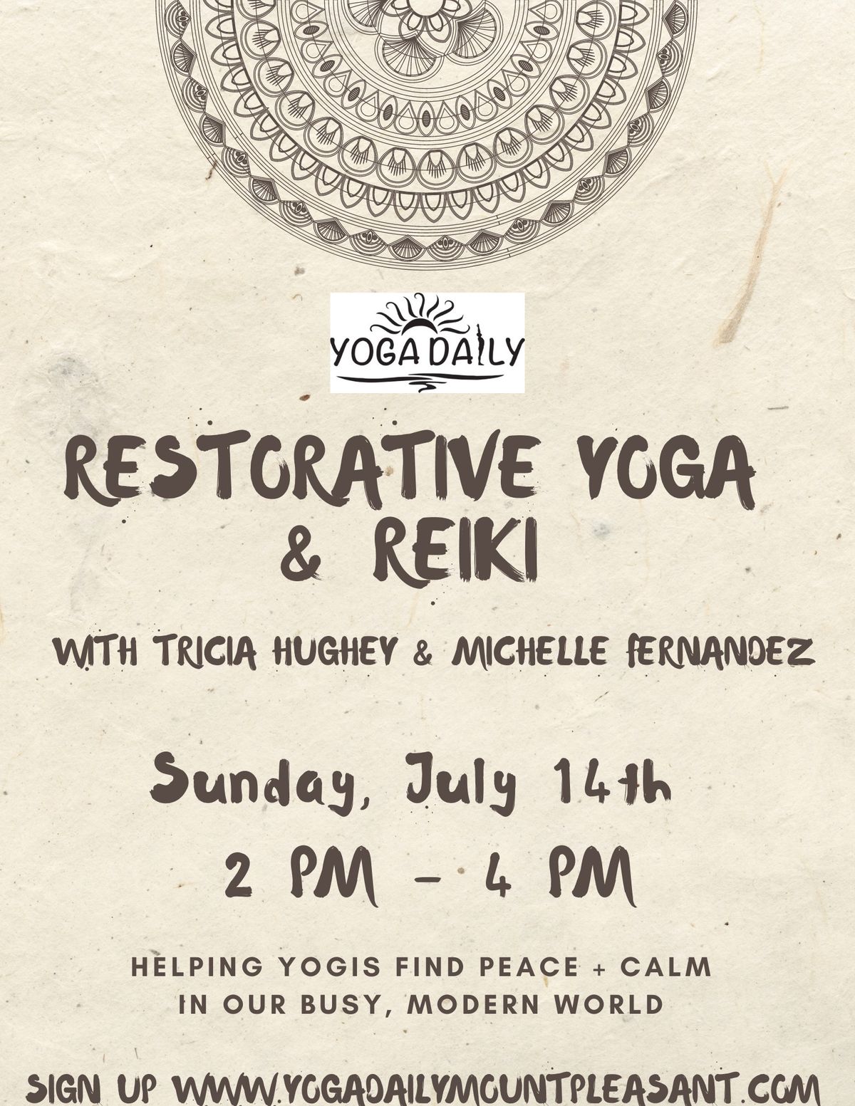 Restorative Yoga + Reiki