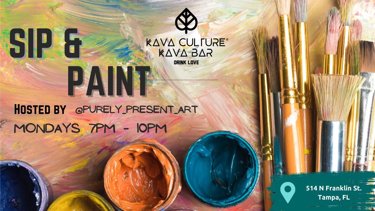 Sip & Paint | Purely Present Art | Weekly Art Night