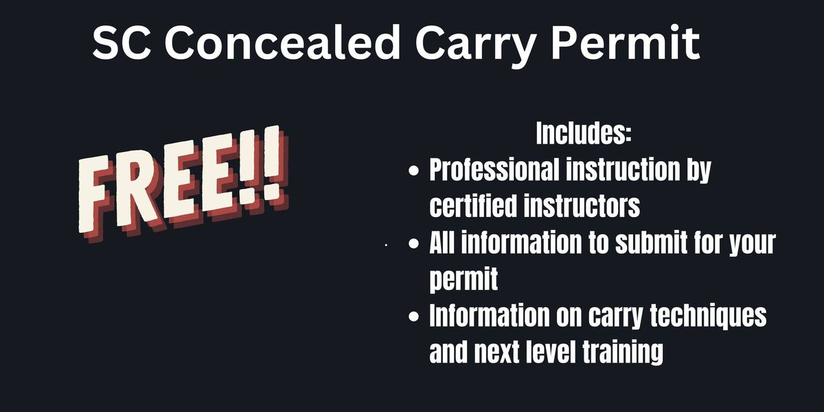 Free South Carolina Concealed Weapons Permit Course