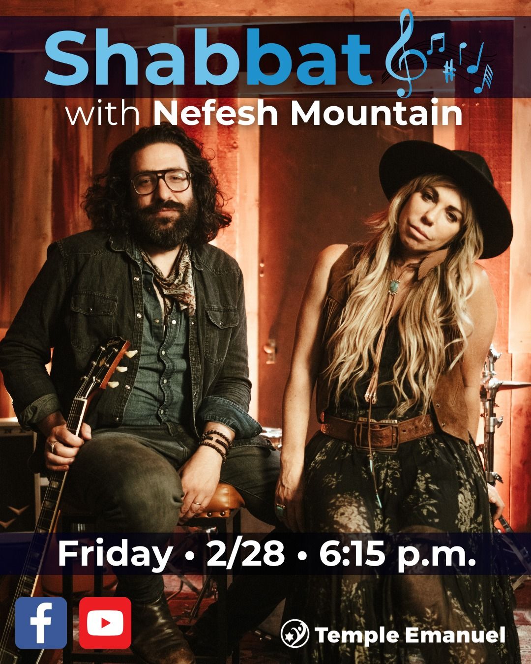 Friday February 28, Nefesh Mountain (Jewish Bluegrass) Temple Emanuel Beverly Hills \/ Jeff Zimmerman