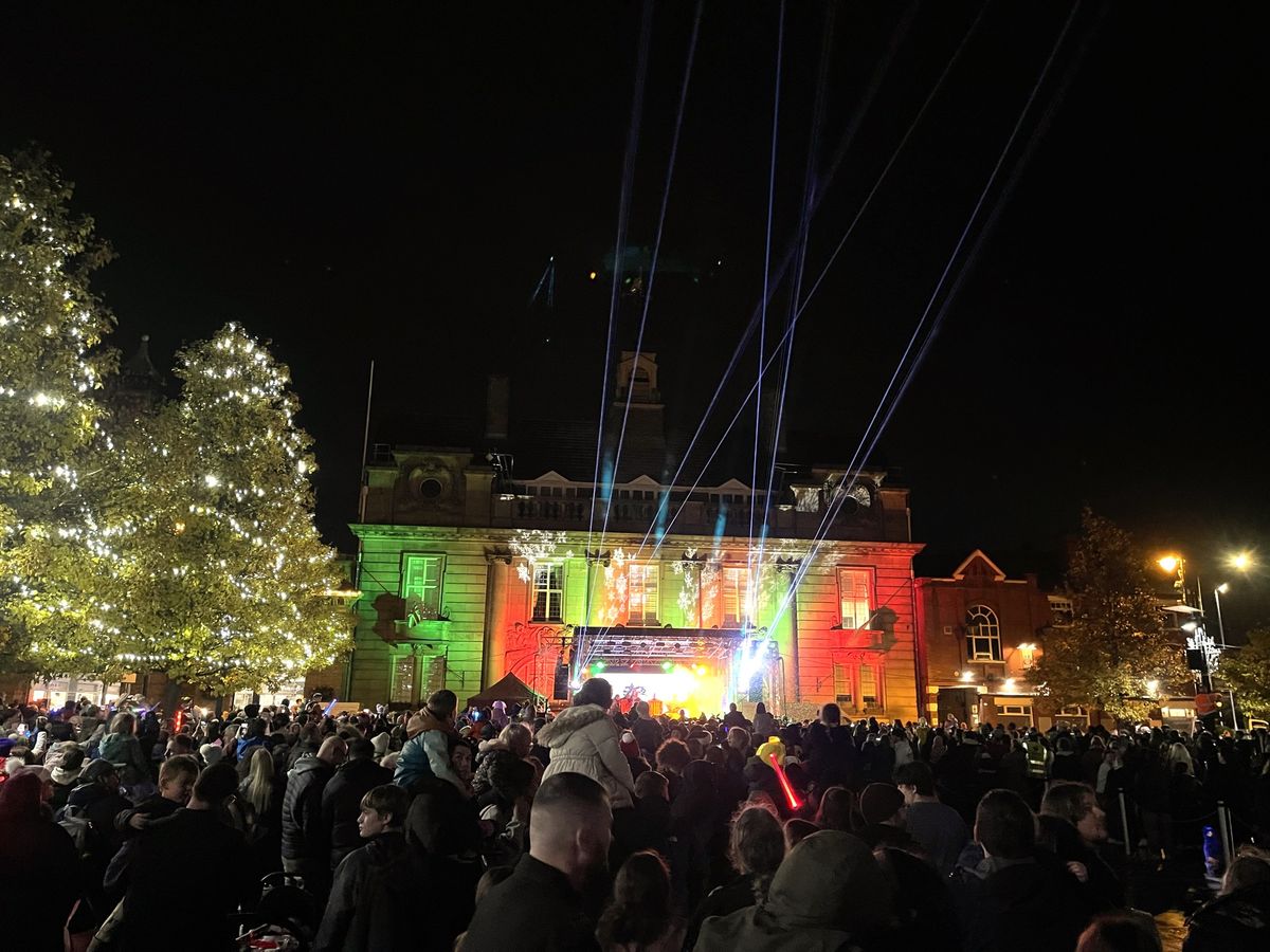 Christmas Lights Switch On Event in Crewe 2025