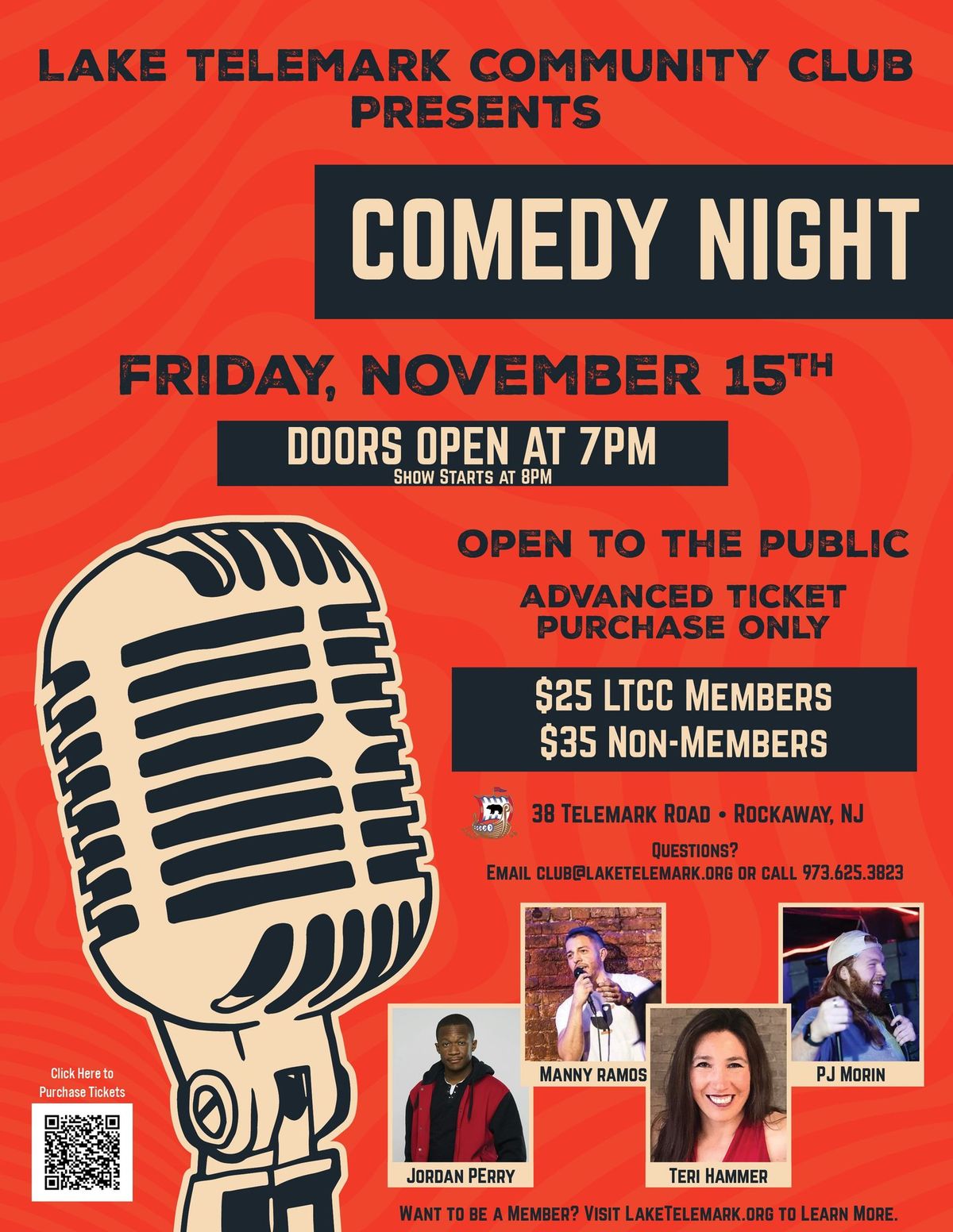 Lake Telemark Community Club Comedy Night