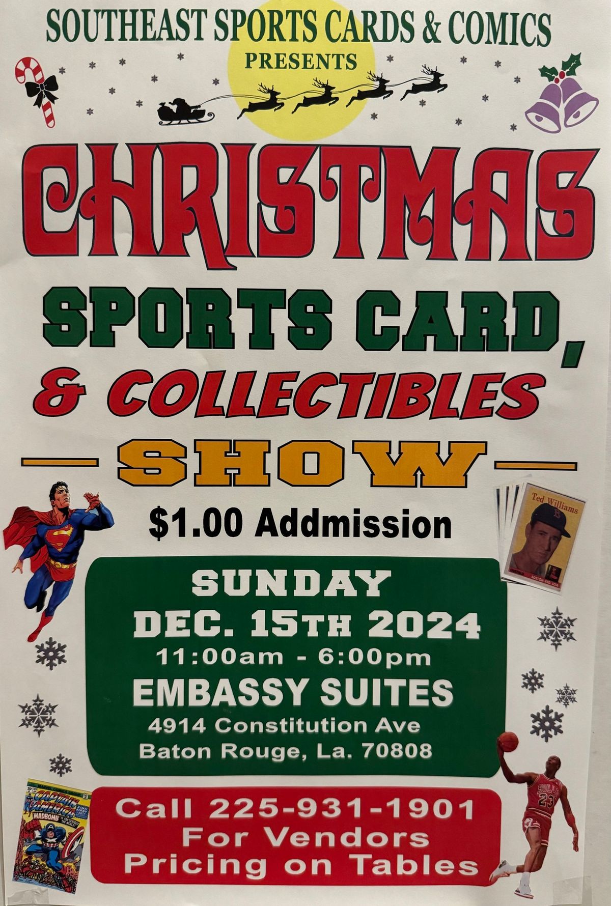 Capital City Christmas Sports Cards , Comic & Collectables Show