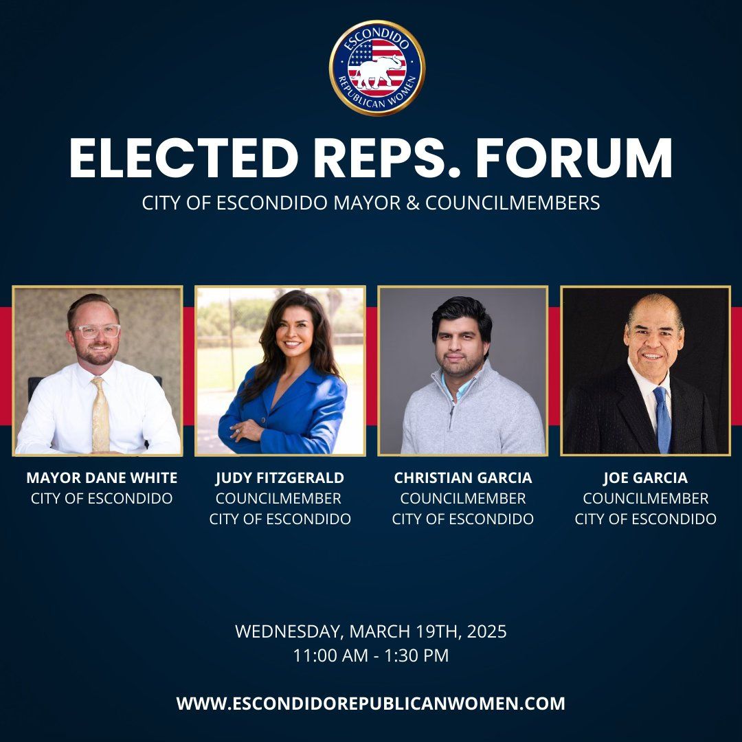 Escondido's Elected Representatives Forum